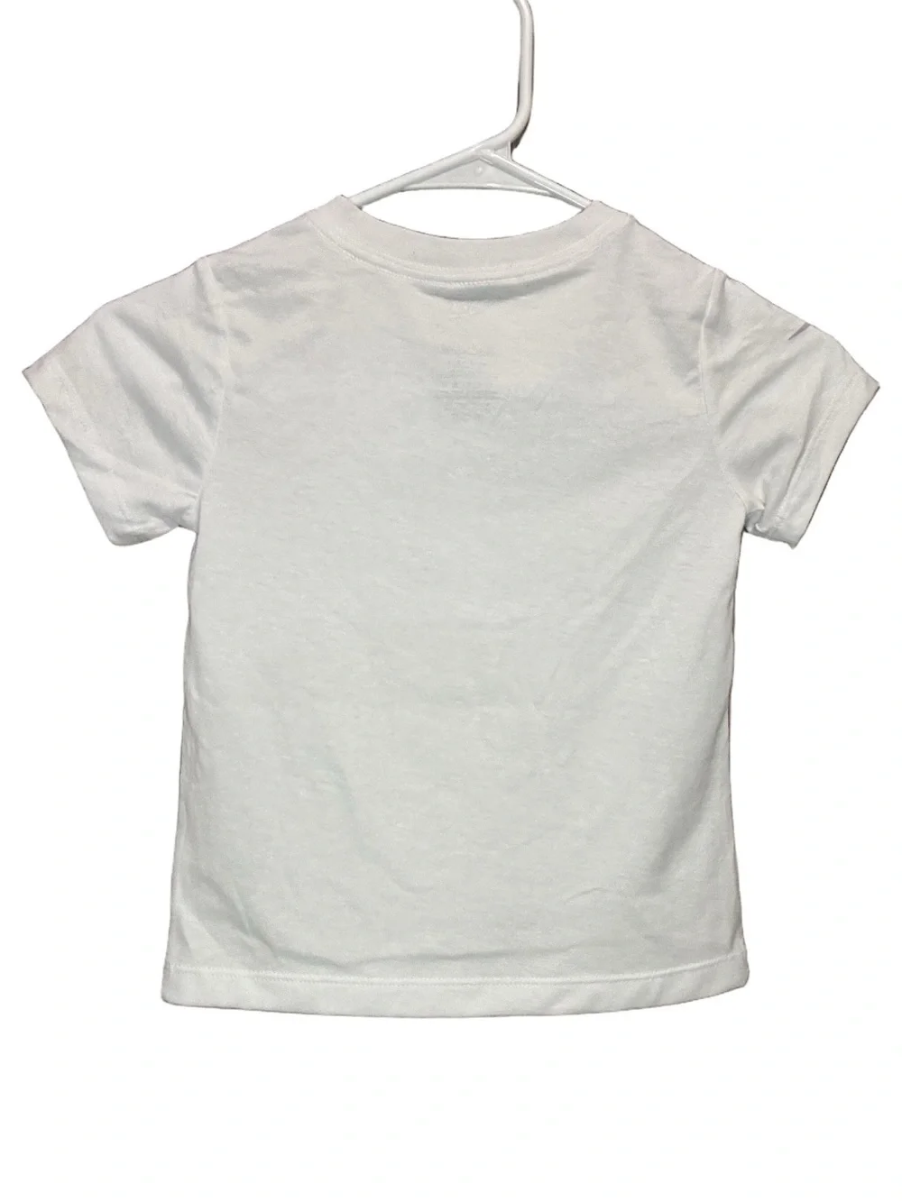 Children's White Nike Tee with Blue & Lavender Bow Graphic